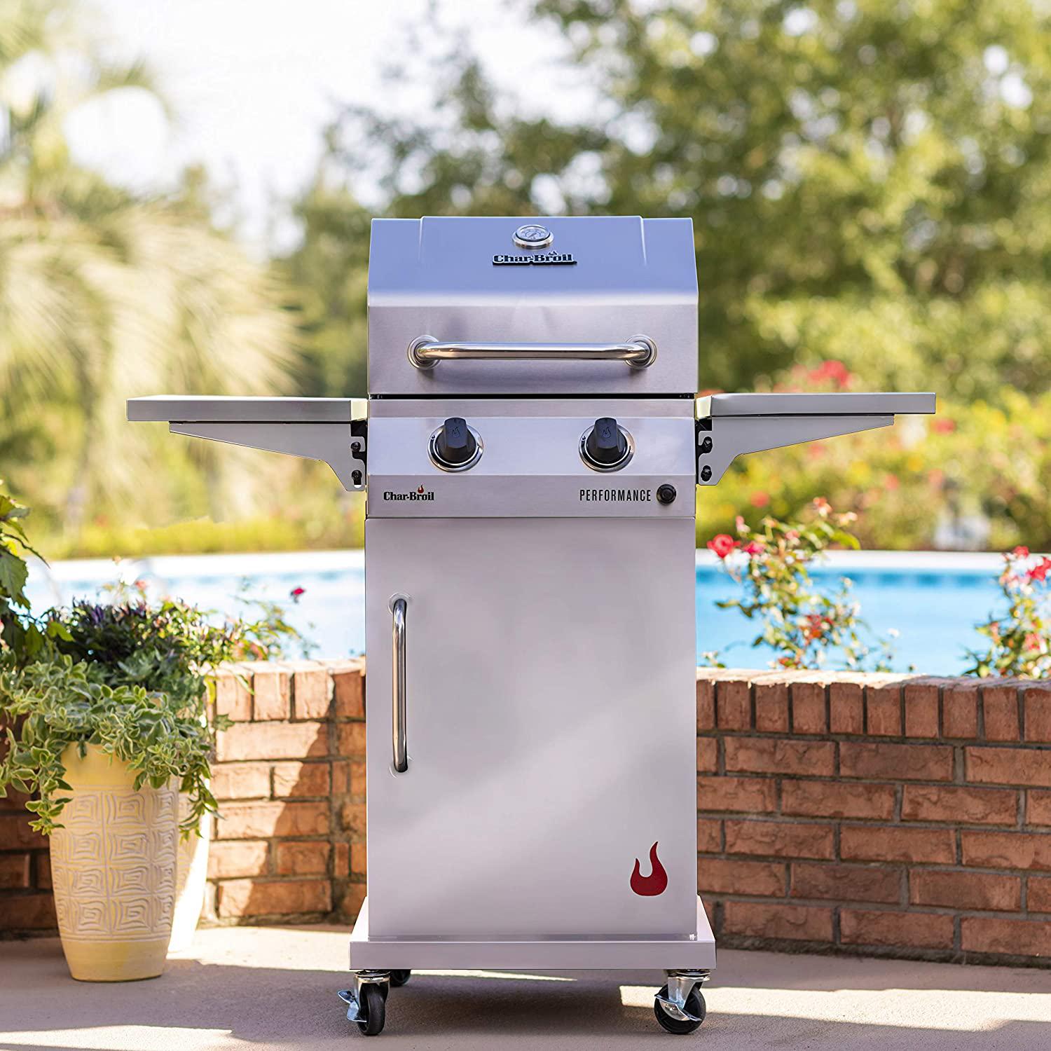 463660421 Performance 2-Burner Cabinet Style Liquid Propane Gas Grill