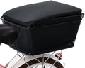 DALIZHAI777 Bike Bag Rear Bike Basket Cycling Bag Large Capacity Metal Wire Bicycle Basket with Rainproof Cover Large-Capacity Rear Seat Basket, Easy to Install, Black Bicycle Accessories