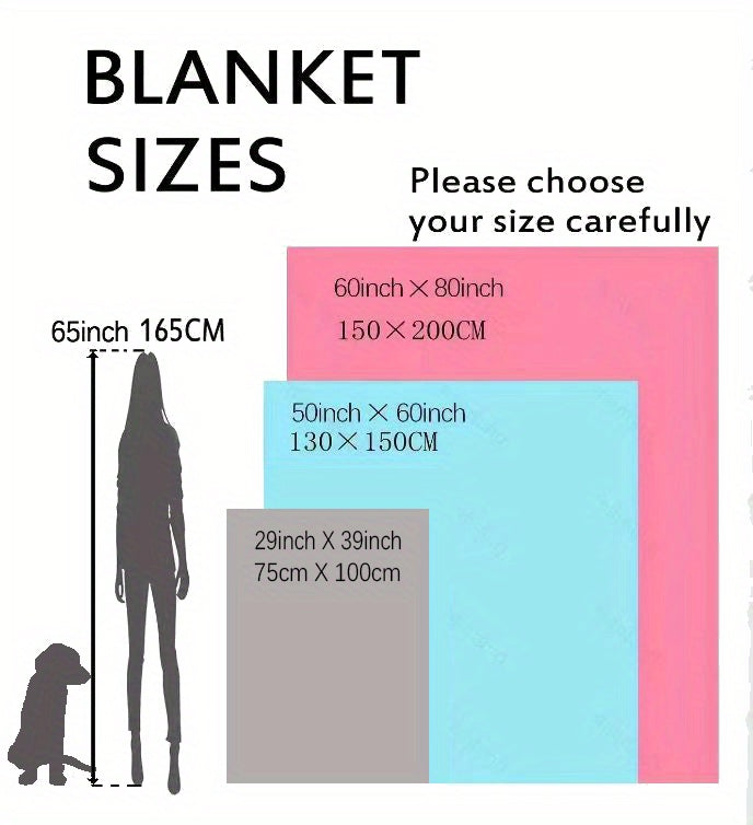 1pc To My Daughter Print Blanket, Soft Blanket For Sofa Office Bed And Travelling Daughter Birthday Gift