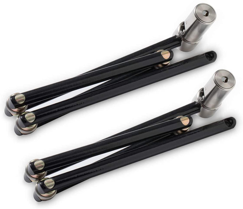 Altor Double APEX - Folding Bicycle Locks - 2 Bike Locks and 8 Keys (keyed Alike) with 2 mounts