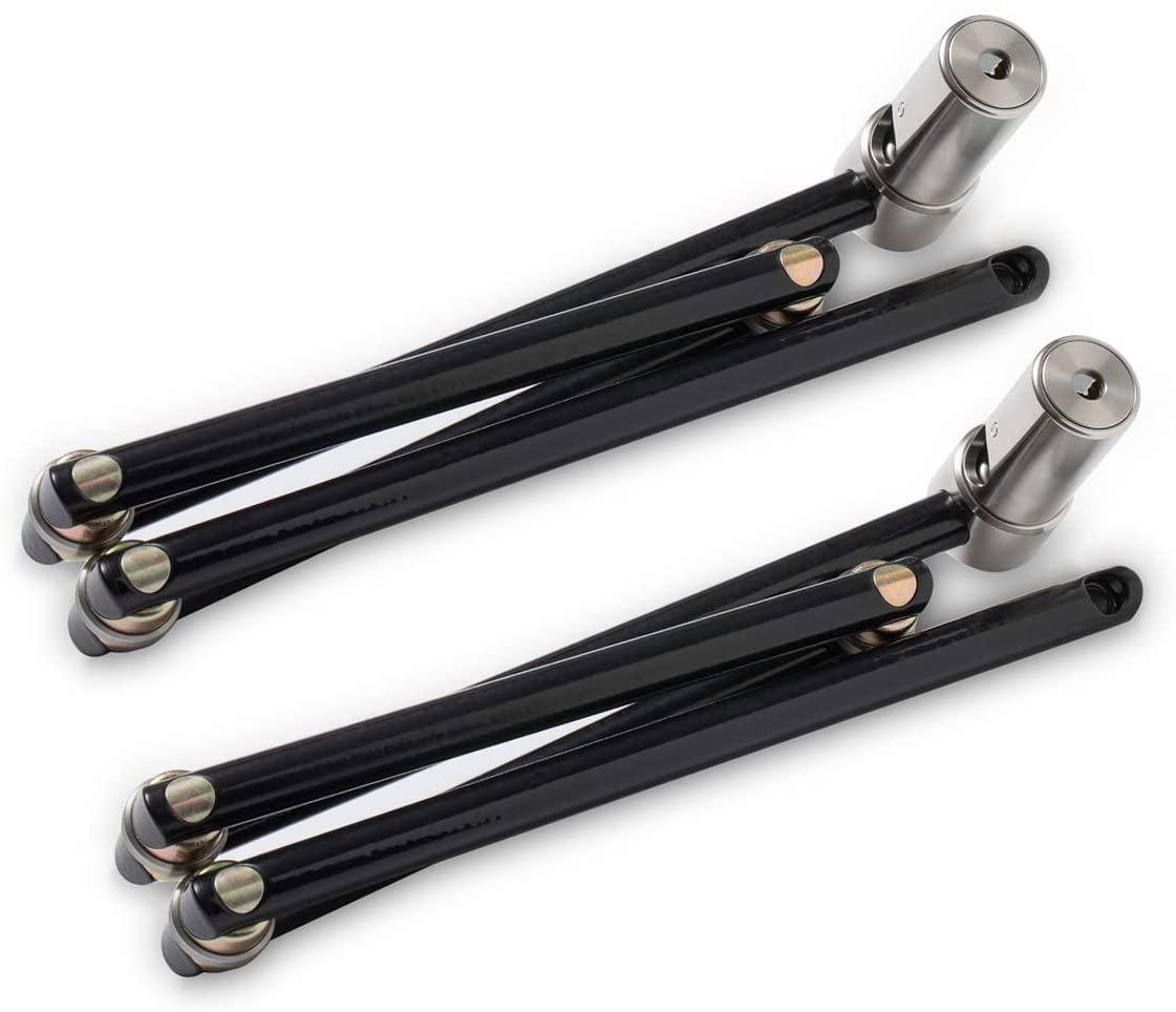 Altor Double APEX - Folding Bicycle Locks - 2 Bike Locks and 8 Keys (keyed Alike) with 2 mounts