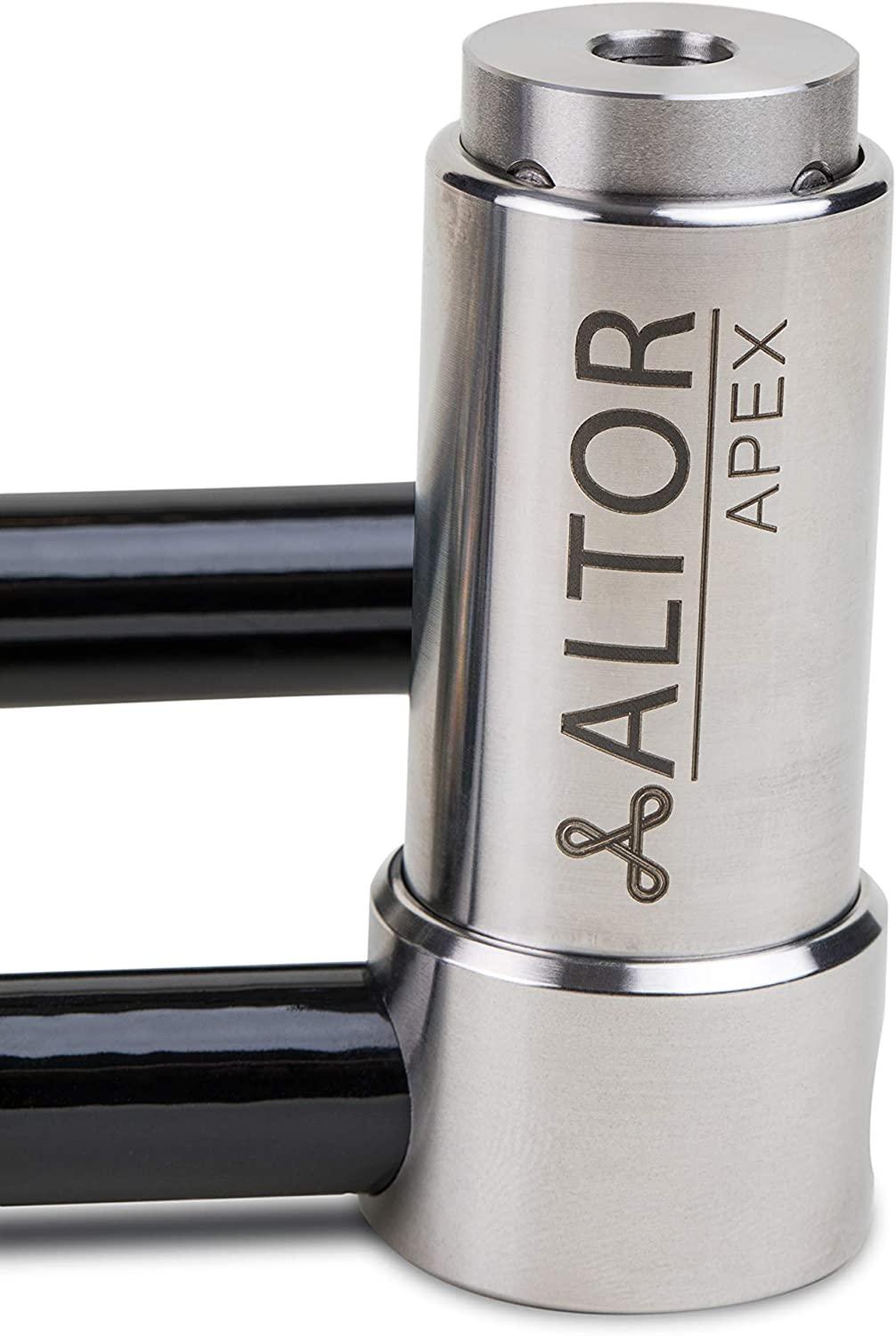 Altor Double APEX - Folding Bicycle Locks - 2 Bike Locks and 8 Keys (keyed Alike) with 2 mounts