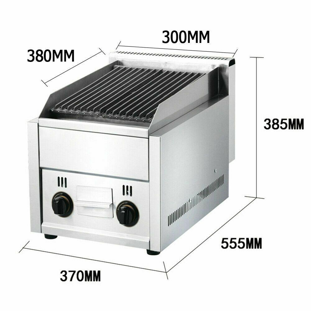 Commercial Restaurant Grill Gas Gril Flat Top Countertop Food Grill Heavy Duty