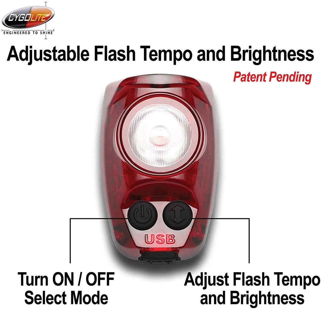 Cygolite Metro Plus 800 & Hotshot Pro 150 Bicycle Light Combo Set, Metro Plus 800 & Hotshot Pro 150 USB Rechargeable Bicycle Light Combo Set, Black, red