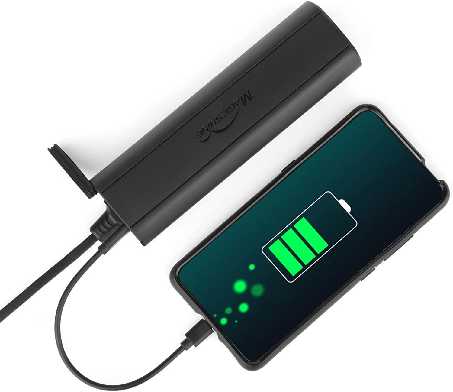 Magicshine Bike Light Battery MJ-6112, 6116, 6116C, 6118 USB Rechargeable Battery Pack for MJ-900/906, Monteer Series MTB Lights, 7.2V High Capacity Li-Ion Battery Pack