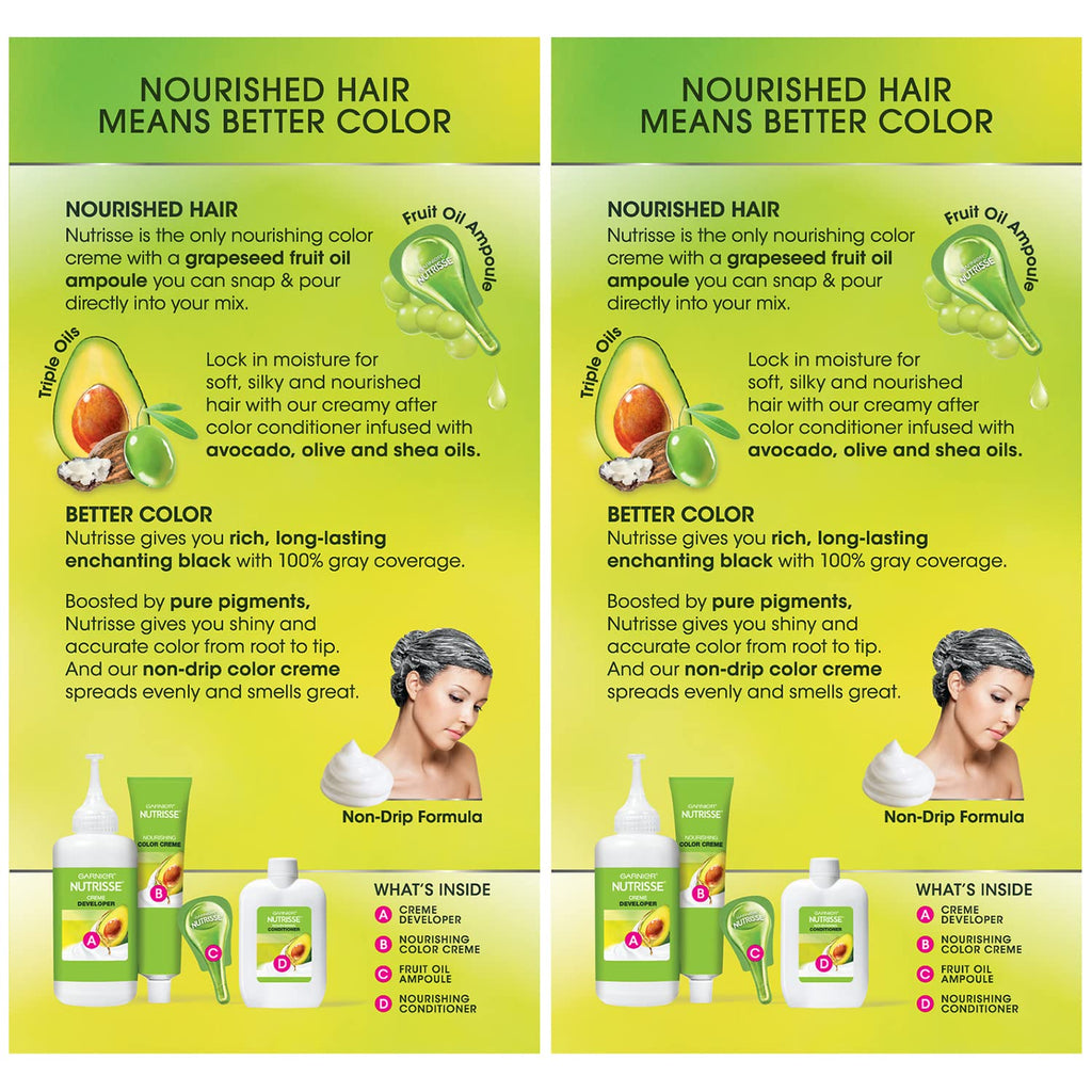 Garnier Hair Color Nutrisse Nourishing Creme, 111 Extra-Light Ash Blonde (White Chocolate) Permanent Hair Dye, 2 Count (Packaging May Vary)