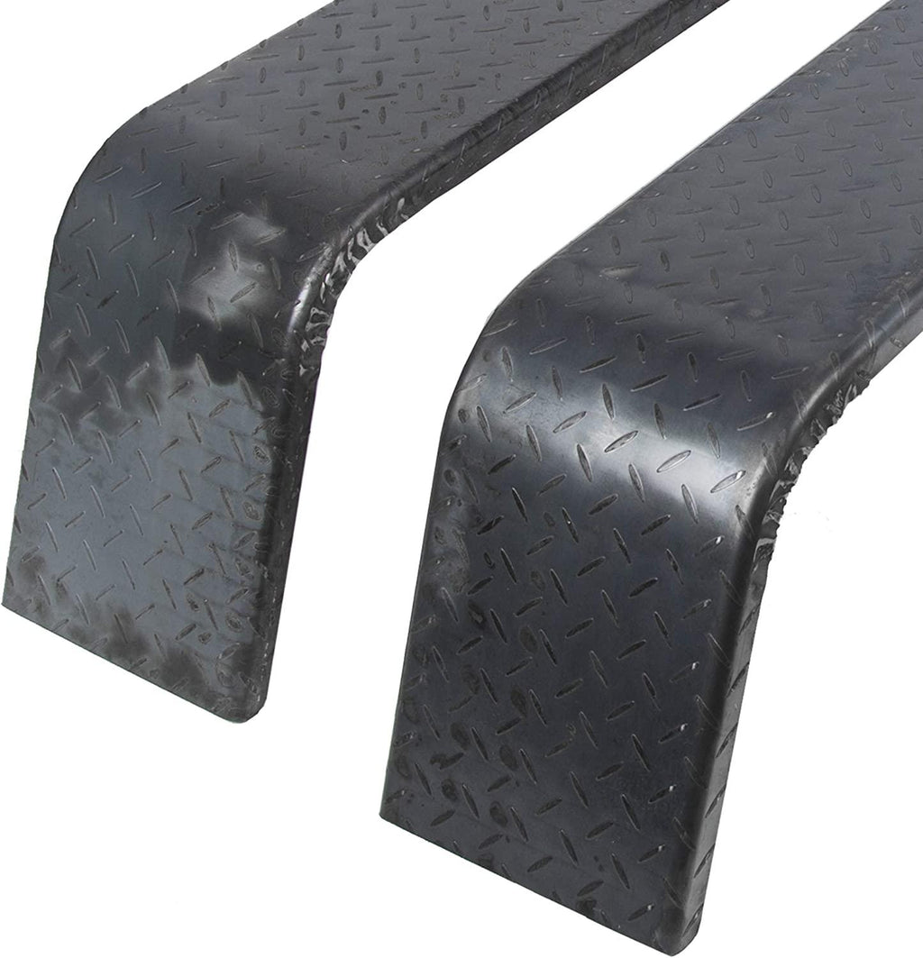 JMTAAT Heavy Duty Unpainted Steel Diamond Fenders Tread Plate Tandem Axle Trailer 10"x72"x13" | (2 Fenders)