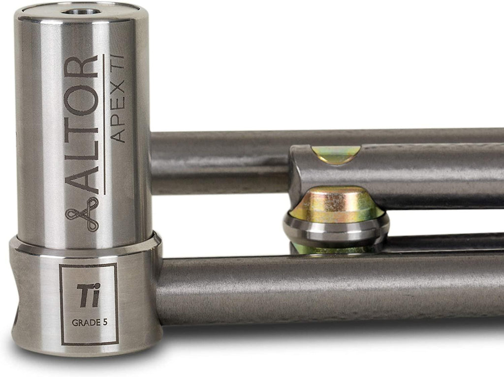 Altor Double APEX Ti - Lightweight Folding Bike Lock - 2 Locks and 8 Keys (keyed Alike)