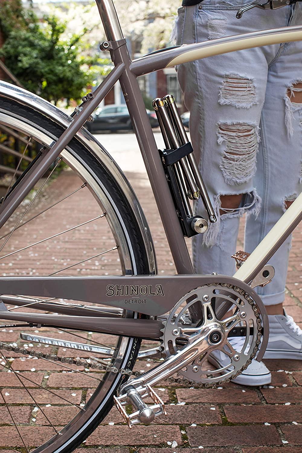 Altor Double APEX Ti - Lightweight Folding Bike Lock - 2 Locks and 8 Keys (keyed Alike)