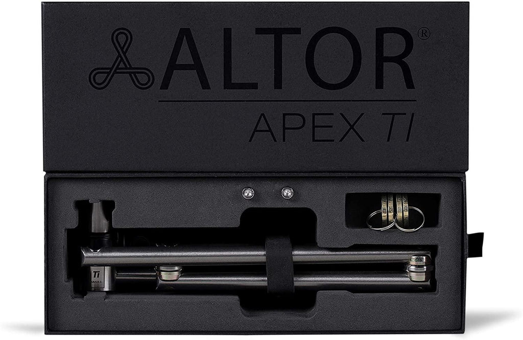 Altor Double APEX Ti - Lightweight Folding Bike Lock - 2 Locks and 8 Keys (keyed Alike)