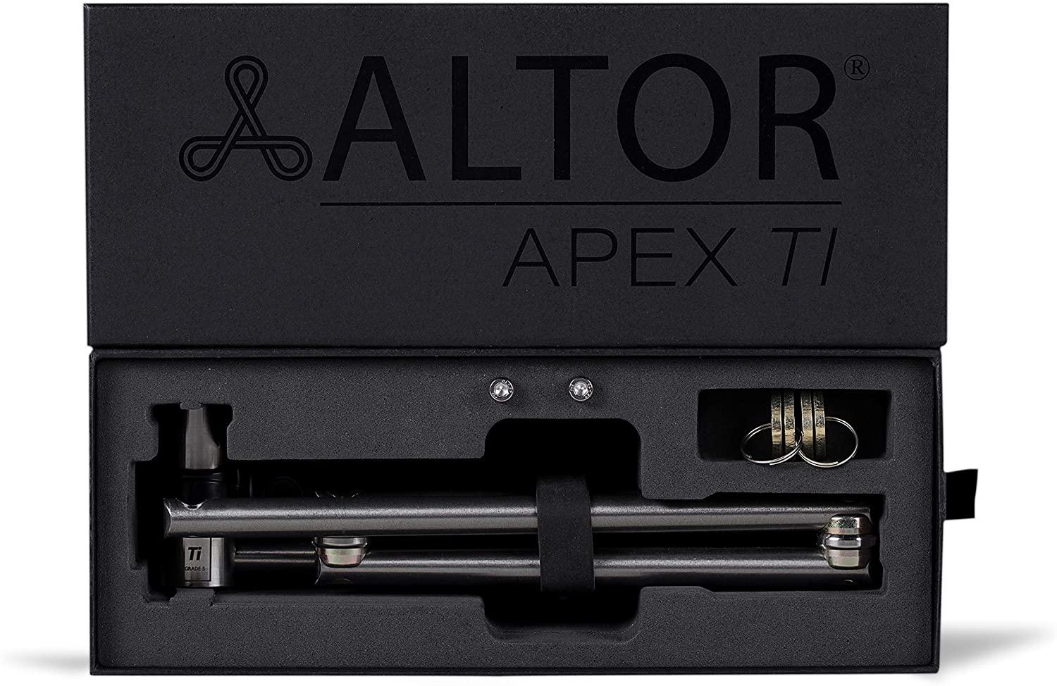 Altor Double APEX Ti - Lightweight Folding Bike Lock - 2 Locks and 8 Keys (keyed Alike)