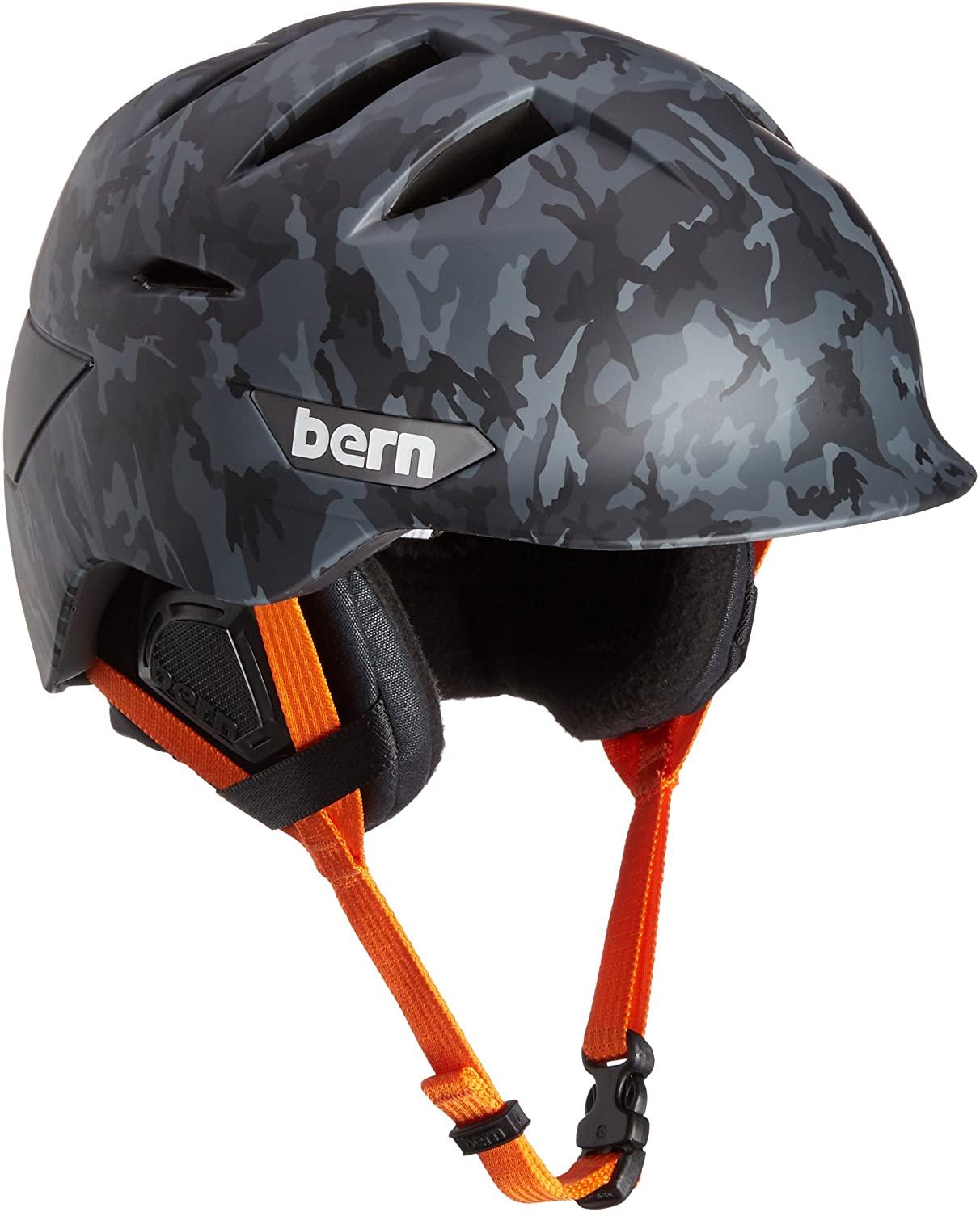 Bern Mens Rollins Helmet (Matte Dark Grey Camo | Small / Medium)