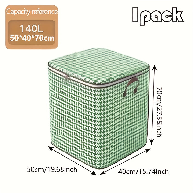 180-liter Houndstooth Bag Clothes LarCapacity Household Quilt Bag Moving Bag PacMoisture-proof Bag For PacClothes