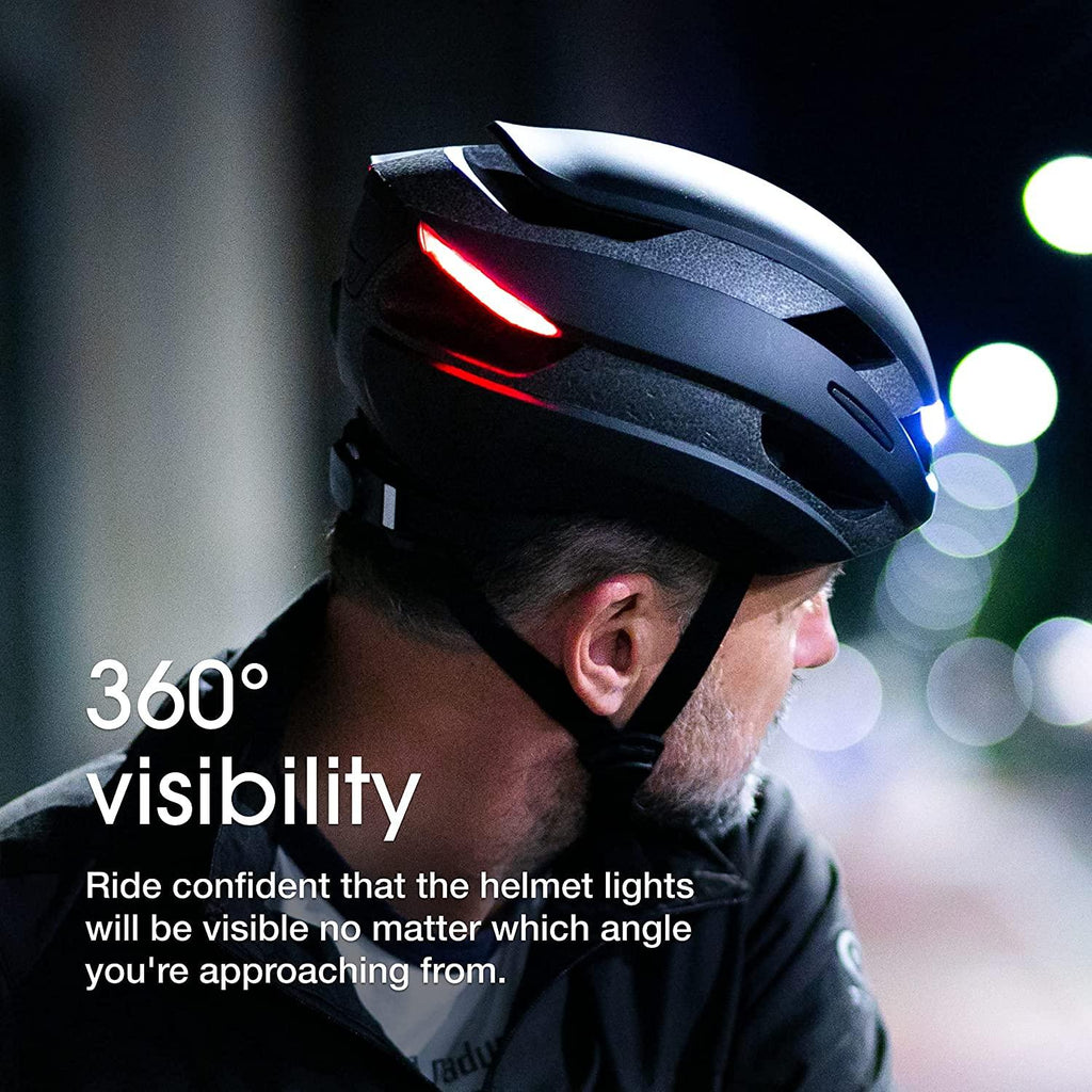 Lumos Ultra Smart Helmet | Bicycle Helmet | Front and Rear LED Lights | Turn Signals | Brake Lights | Bluetooth Connected | Adult: Men, Women