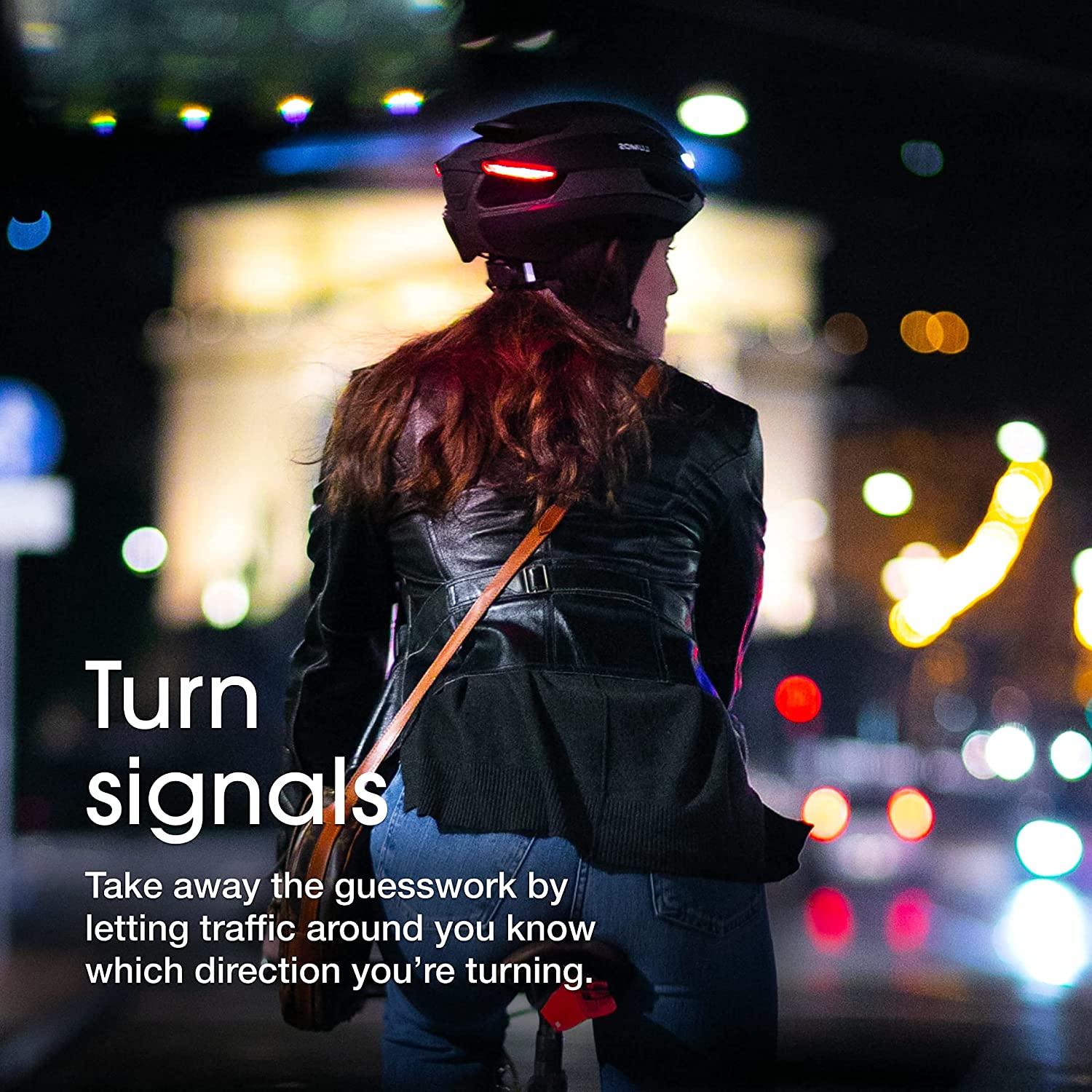 Lumos Ultra Smart Helmet | Bicycle Helmet | Front and Rear LED Lights | Turn Signals | Brake Lights | Bluetooth Connected | Adult: Men, Women