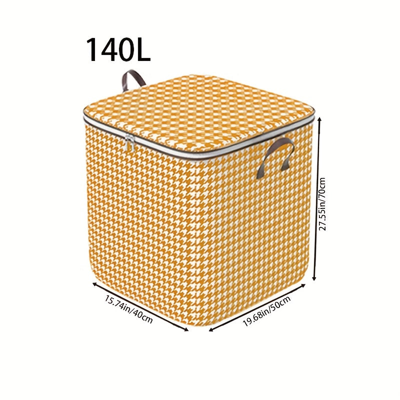 180-liter Houndstooth Bag Clothes LarCapacity Household Quilt Bag Moving Bag PacMoisture-proof Bag For PacClothes