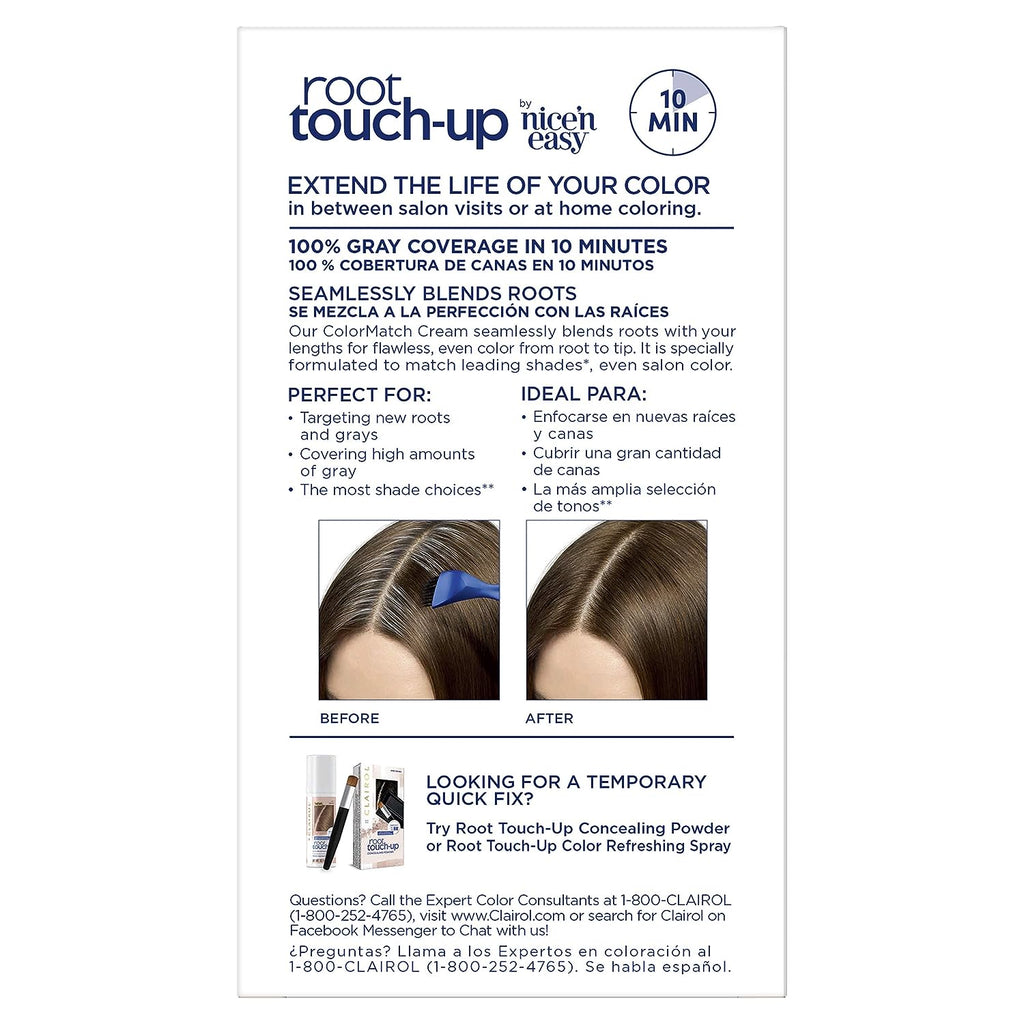 Clairol Root Touch-Up by Nice'n Easy Permanent Hair Dye, 5 Medium Brown Hair Color, Pack of 1