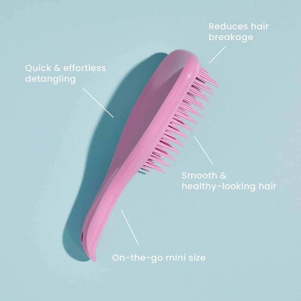 Tangle Teezer The Mini Ultimate Detangling Brush, Dry and Wet Hair Brush Detangler for Traveling and Small Hands, Lollipop
