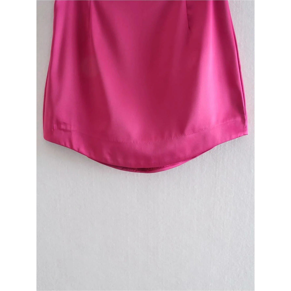 high waist slim elegant mini skirt