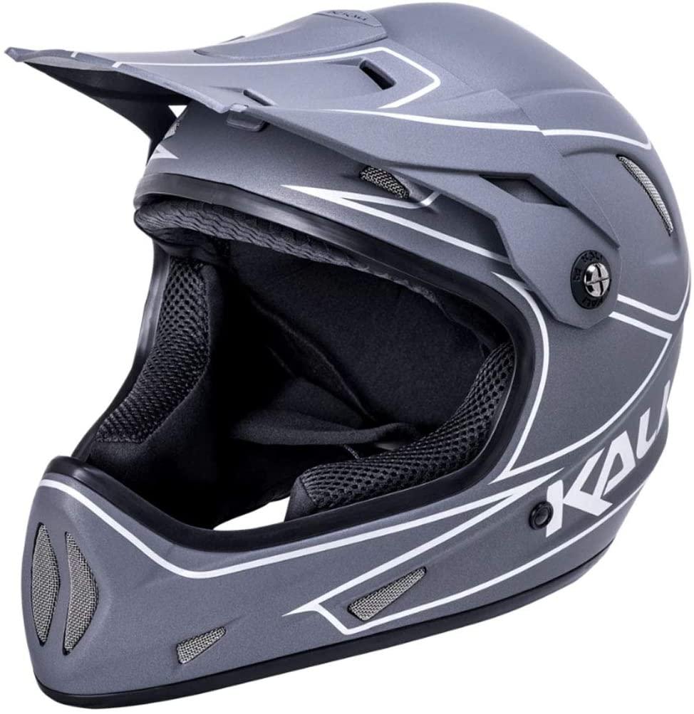Kali Protectives Alpine Full-Face Bike Helmet Rage Matte Grey/Silver, XS