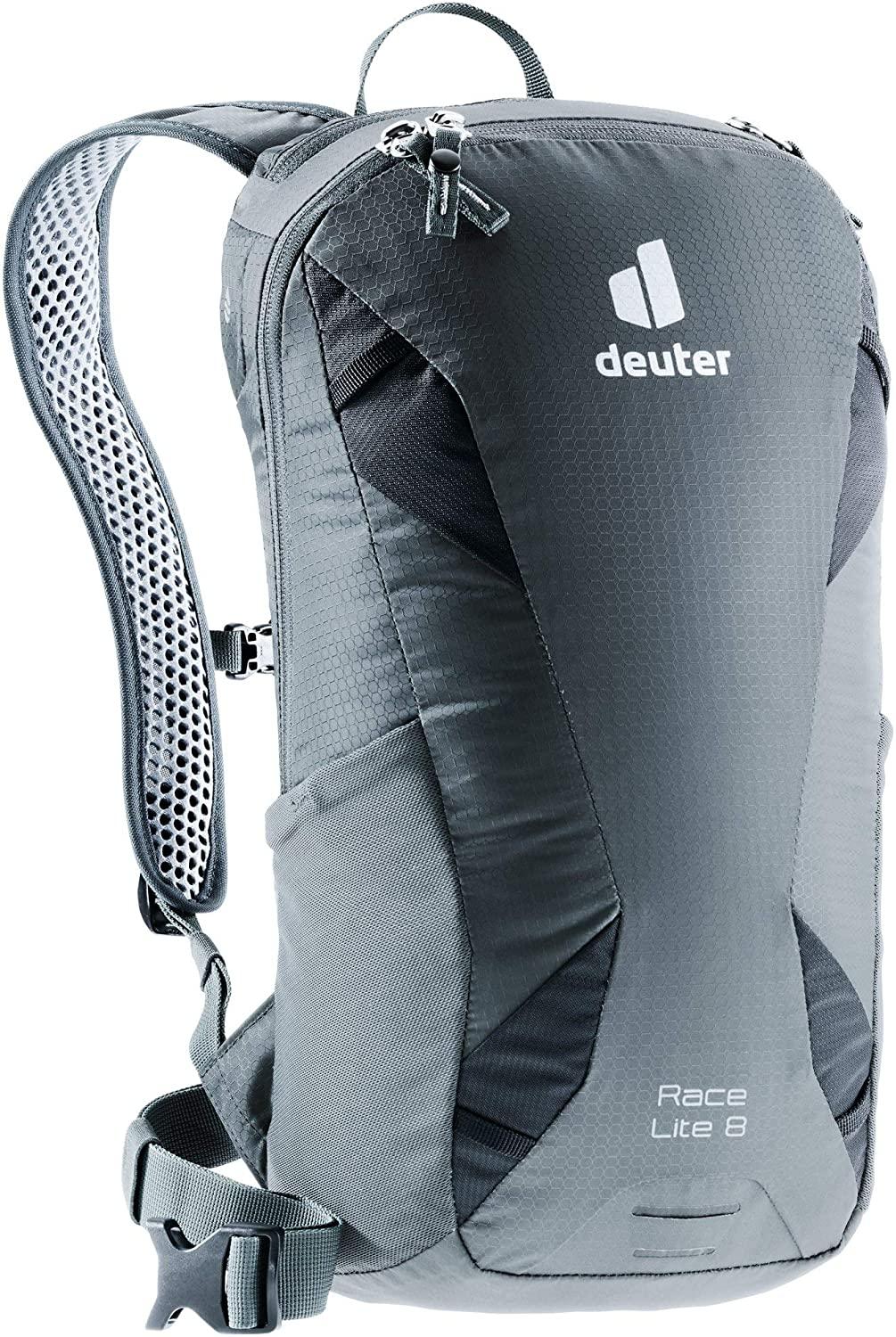DEUTER Unisex – Adult's Race Lite Bicycle Backpack, Graphite Black, 8 L