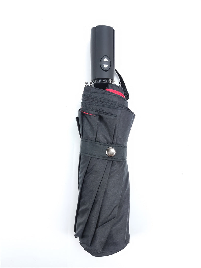 1pc Automatic Anti-Wind Double Layer Commercial LarUmbrella, Diameter 105cm/41.33in