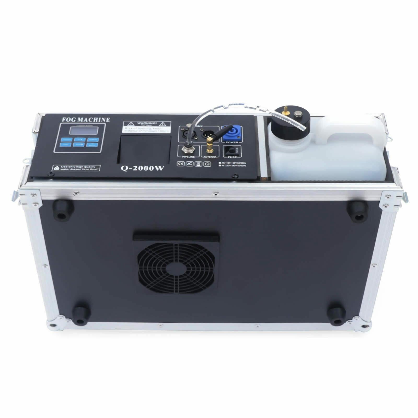 CNCEST StaFog Machine DMX StaMist Haze Machine 3.5L w/ Flight Case PackaDJ KTV Party Hazer 3.5L 1.5KW