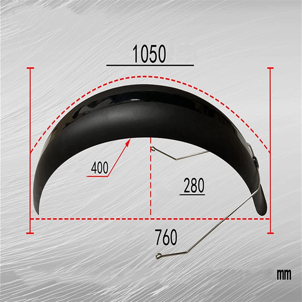 Bike Fenders Snow Bike Fender Set 26" All- Inclusive Fat Tire Bicycle Dedicated 4. 0 Wide Bike Mudguard with Accessories Front Rear Bike Mudguard Bicycle Mudguard
