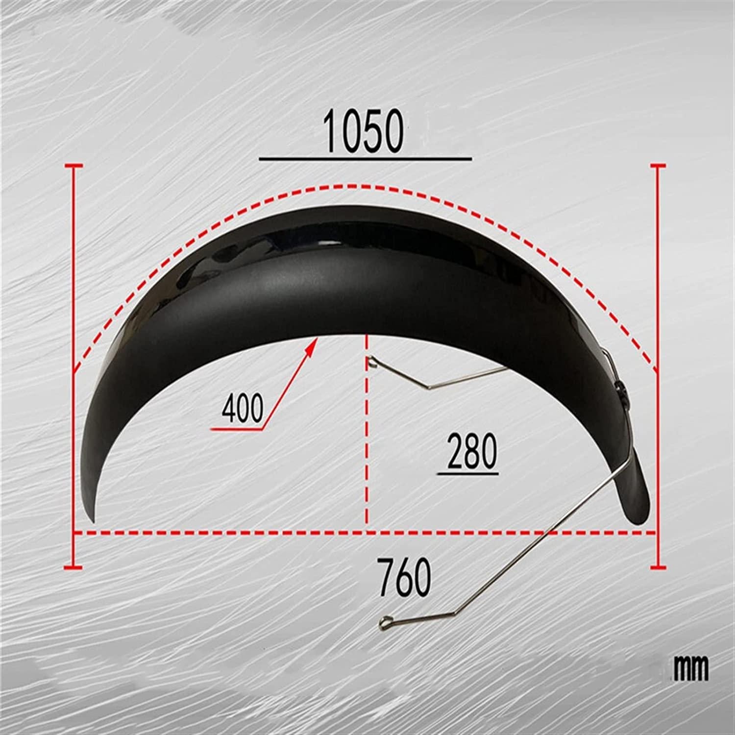 Bike Fenders Snow Bike Fender Set 26" All- Inclusive Fat Tire Bicycle Dedicated 4. 0 Wide Bike Mudguard with Accessories Front Rear Bike Mudguard Bicycle Mudguard