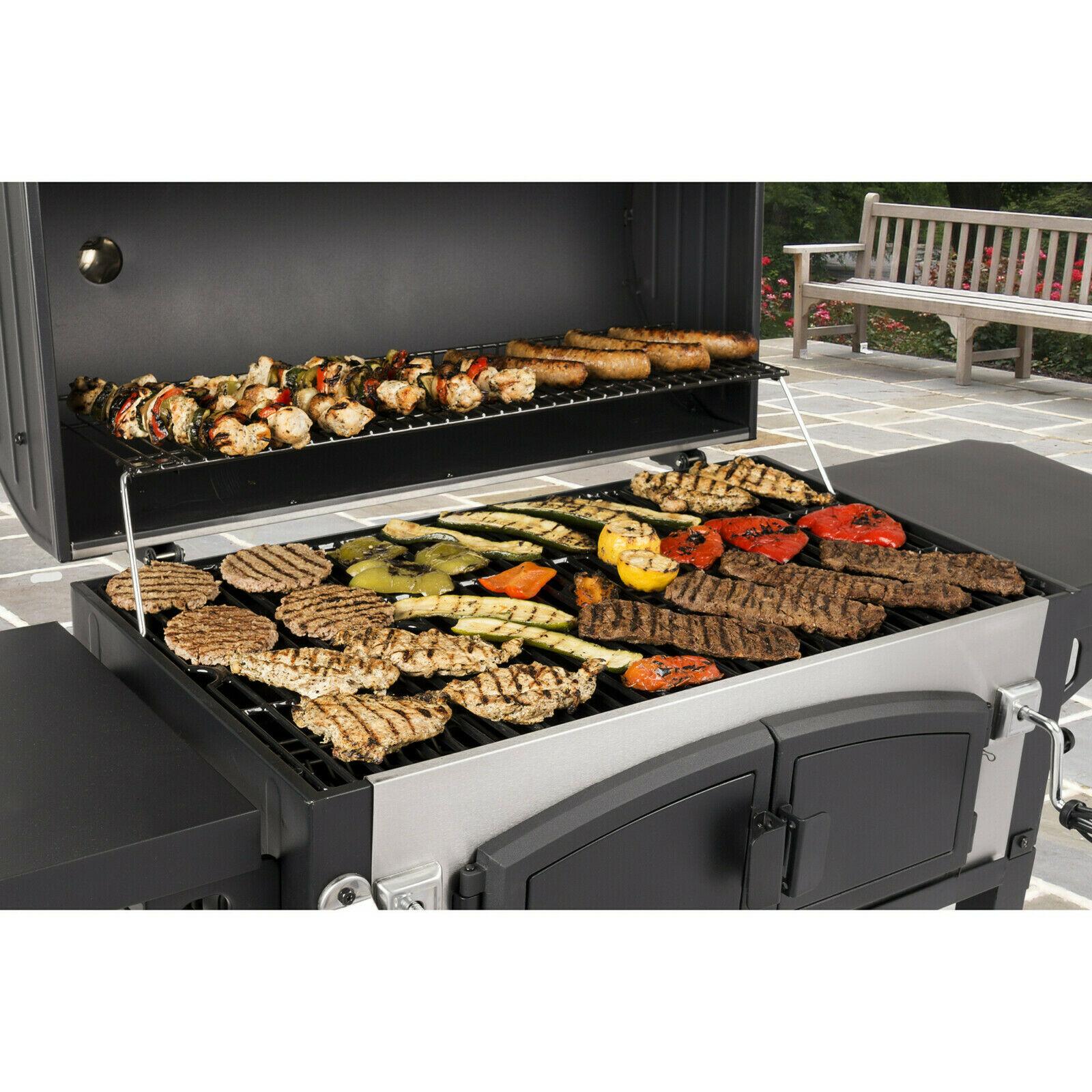 Charcoal Grill Premium Dual Chamber 816 sq.in. of CooArea  Steel
