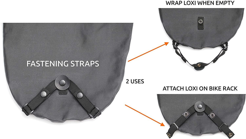 Secure bike bag - Waterprof, anti-cut material, 12 mm cable lock, 4 digit lock