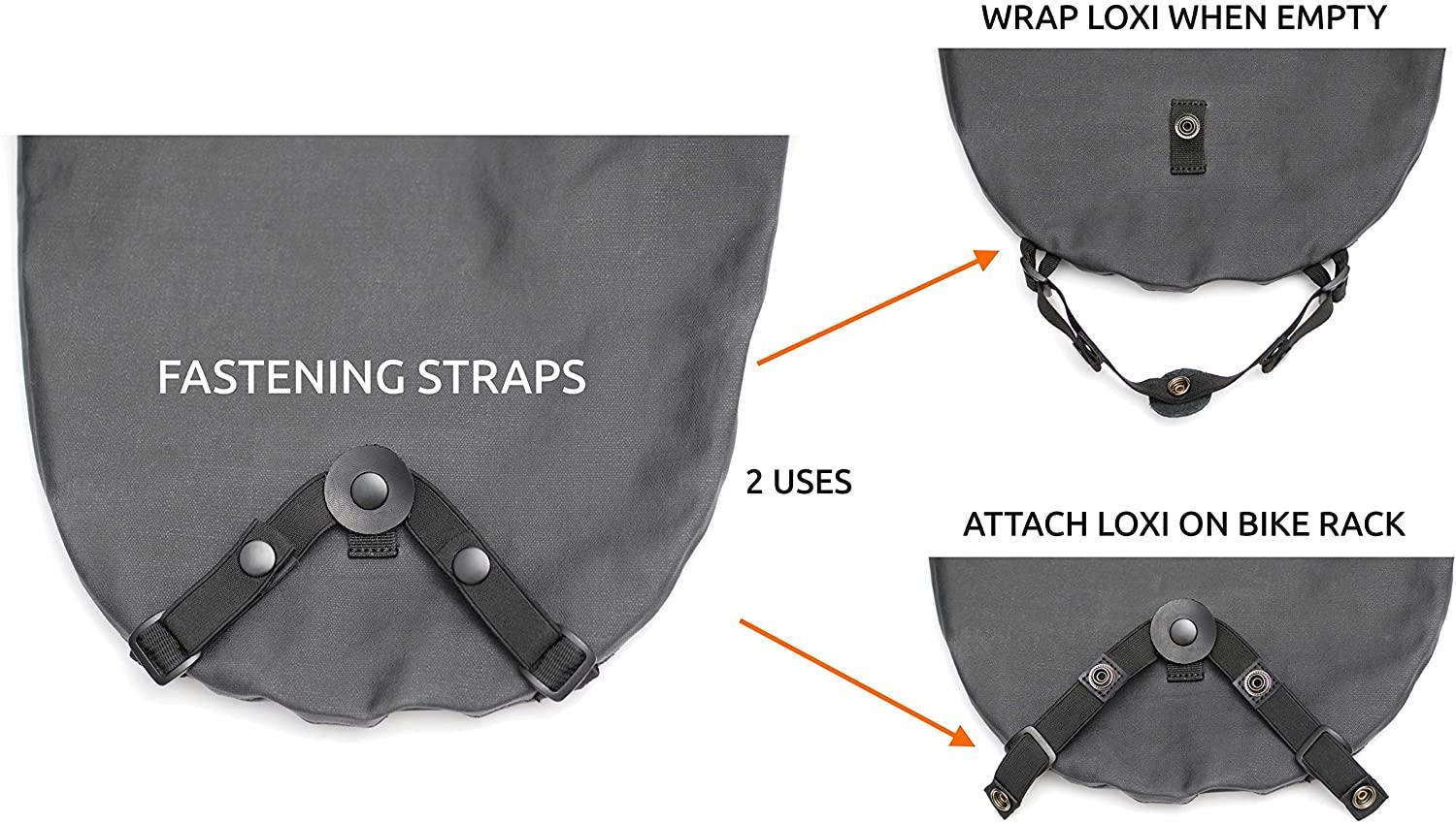 Secure bike bag - Waterprof, anti-cut material, 12 mm cable lock, 4 digit lock