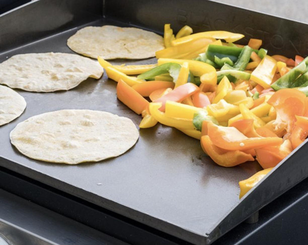 Griddle and Charcoal Grill Combo Flat Top Gas Hibachi Station