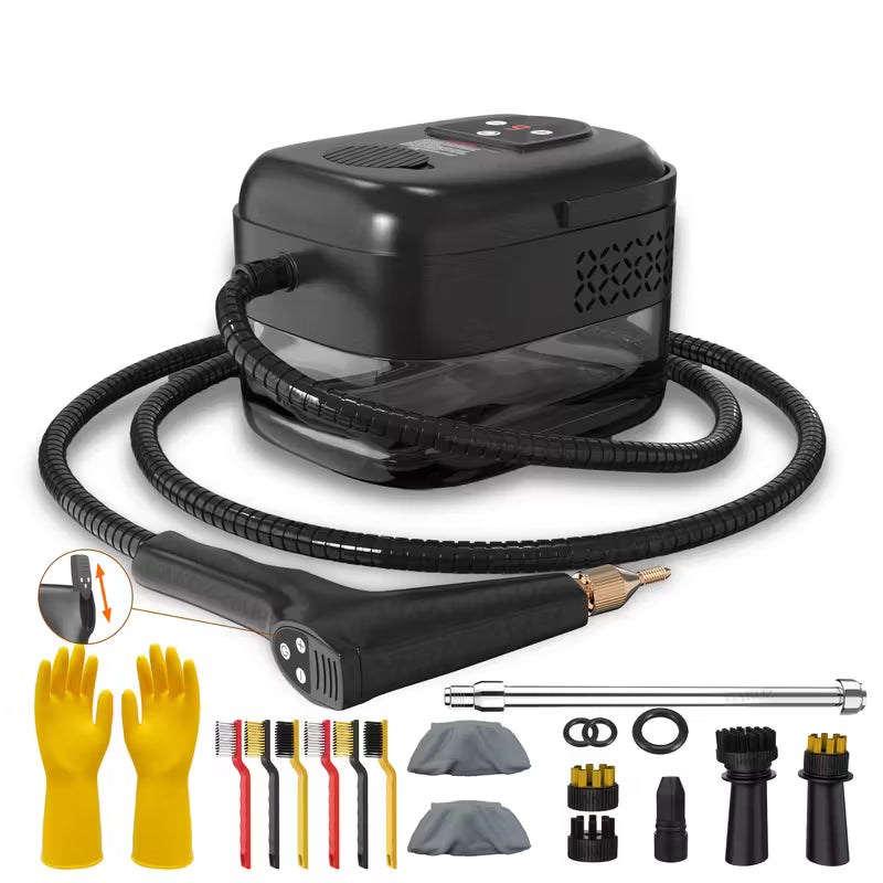 High Pressure Steam Cleaner, Household Steam Cleaner Handheld, Suitable For Kitchen Fume, Sofa, Small Air Conditioning, Washing Machine, 35pcs Accessory Set (without Steam Cleaner)