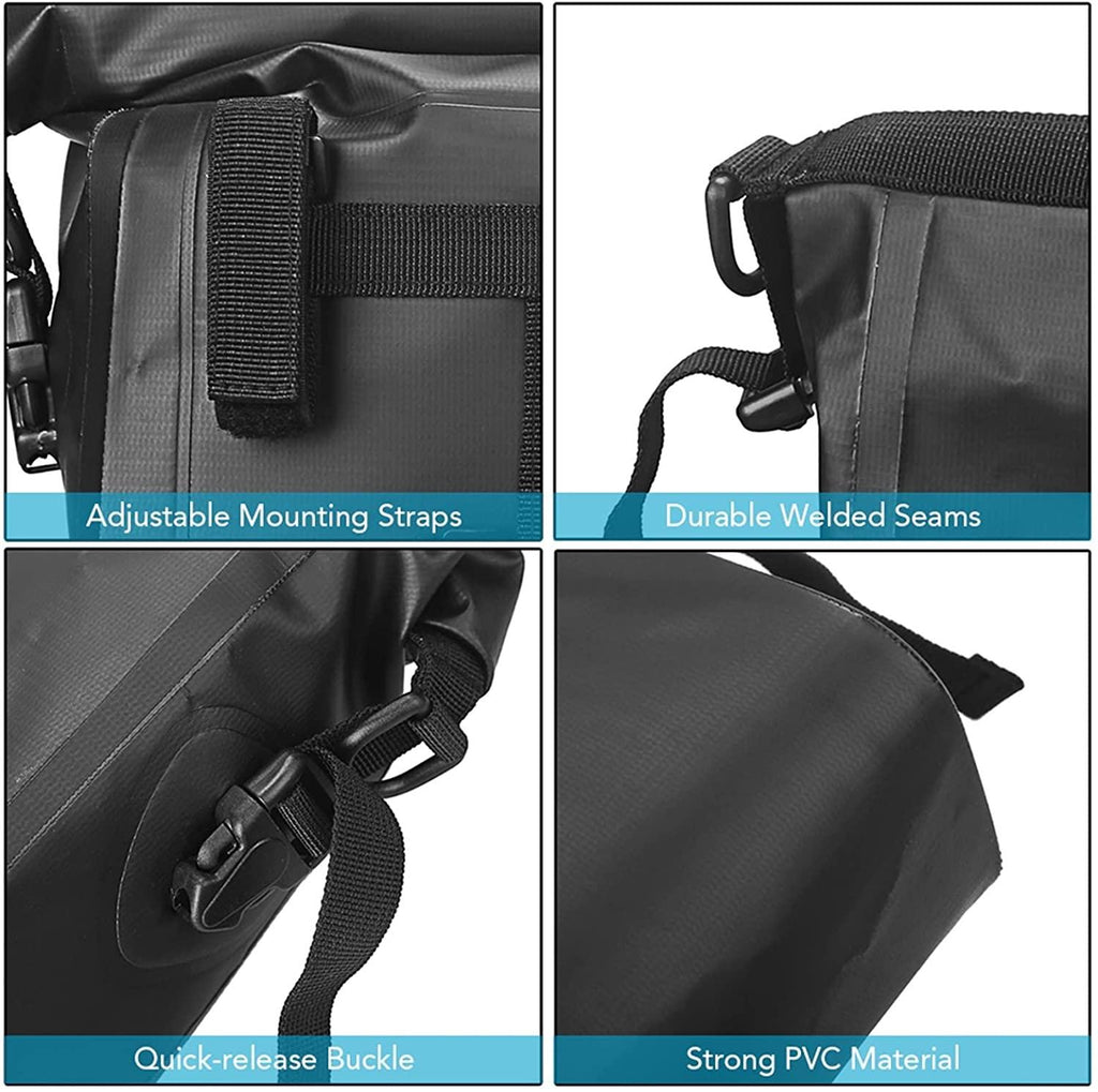 DALIZHAI777 Bike Bag Cycling Bike Bag PVC Waterproof Bicycle Handlebar Bag Roll-top Cycling Front Tube Bag Pannier for Mountain Bikes Electric Bike Scooter Bicycle Accessories