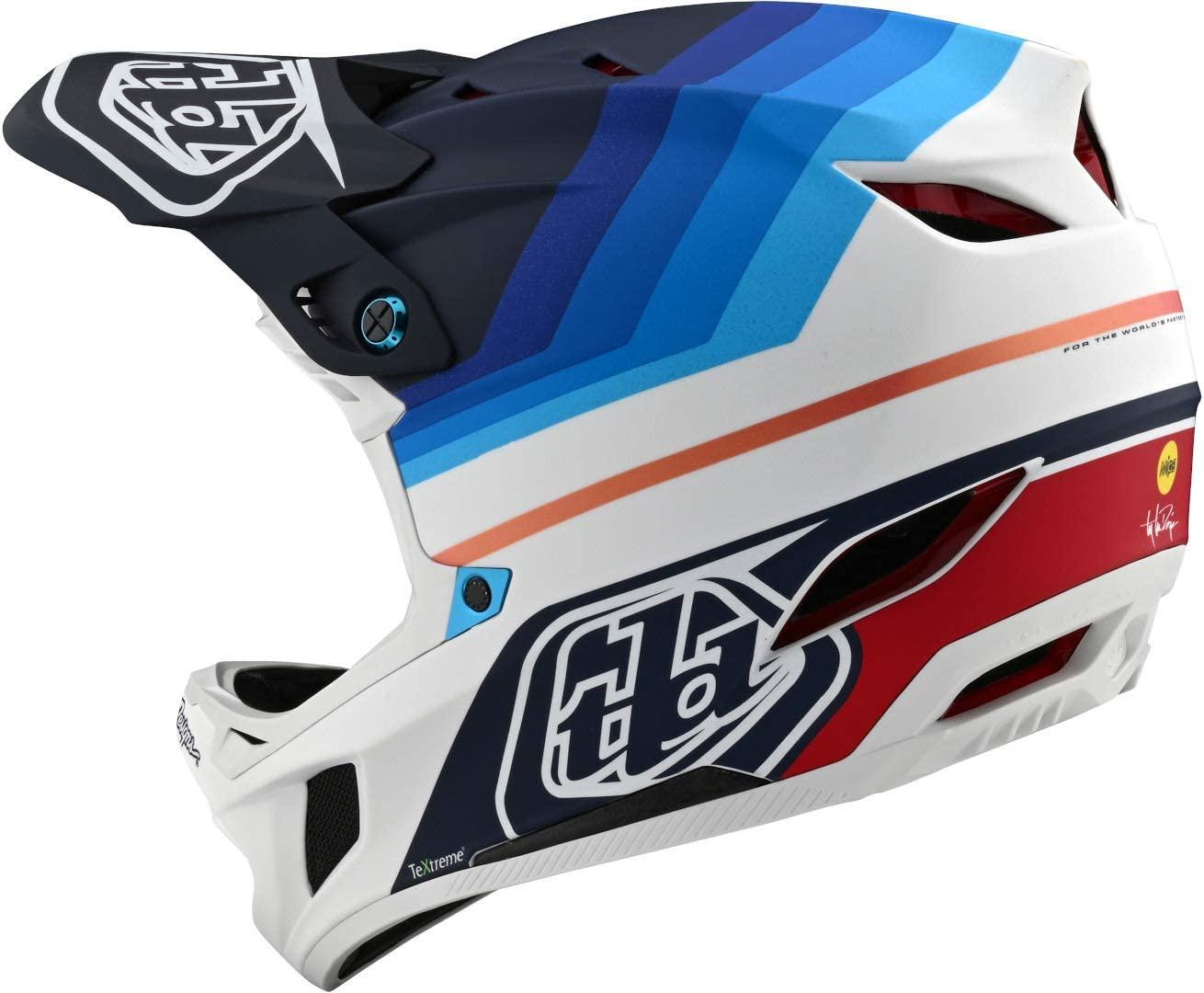 Troy Lee Designs D4 Carbon Helmet Mirage Navy/White, XS