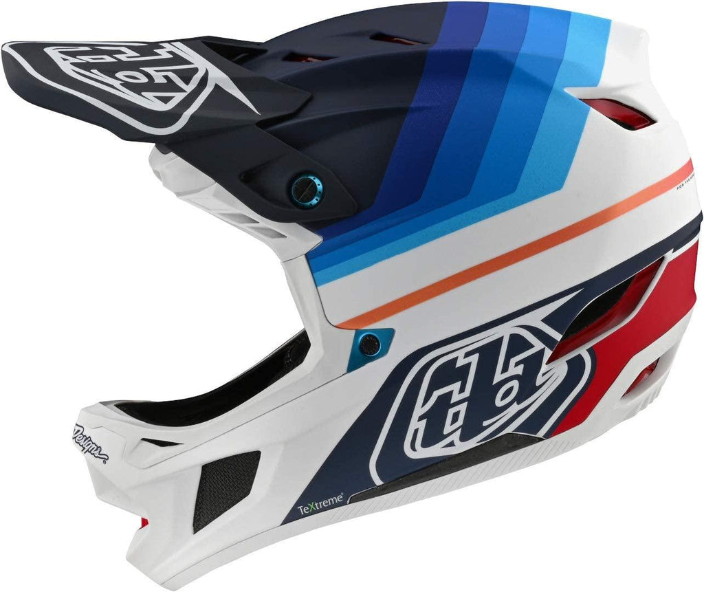 Troy Lee Designs D4 Carbon Helmet Mirage Navy/White, XS