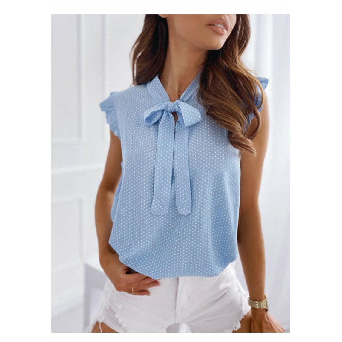 elegant sleeveless ruffles