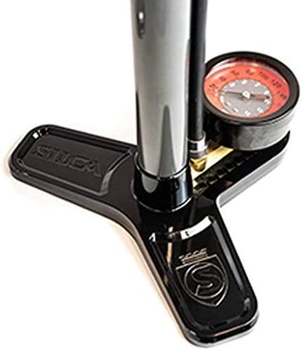 SILCA Pista Plus Bicycle Tire Pump | High Pressure 160psi, 2.5" Gauge | Presta & Schrader Valve | Durable Hose | High Performance | Bike Floor Pump