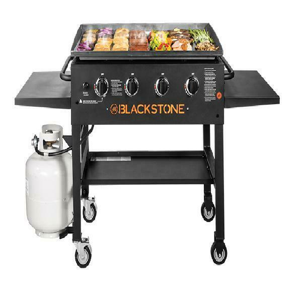 Gas Griddle Grill  Propane 36 In CooStation 4 Burner Backyard NEW