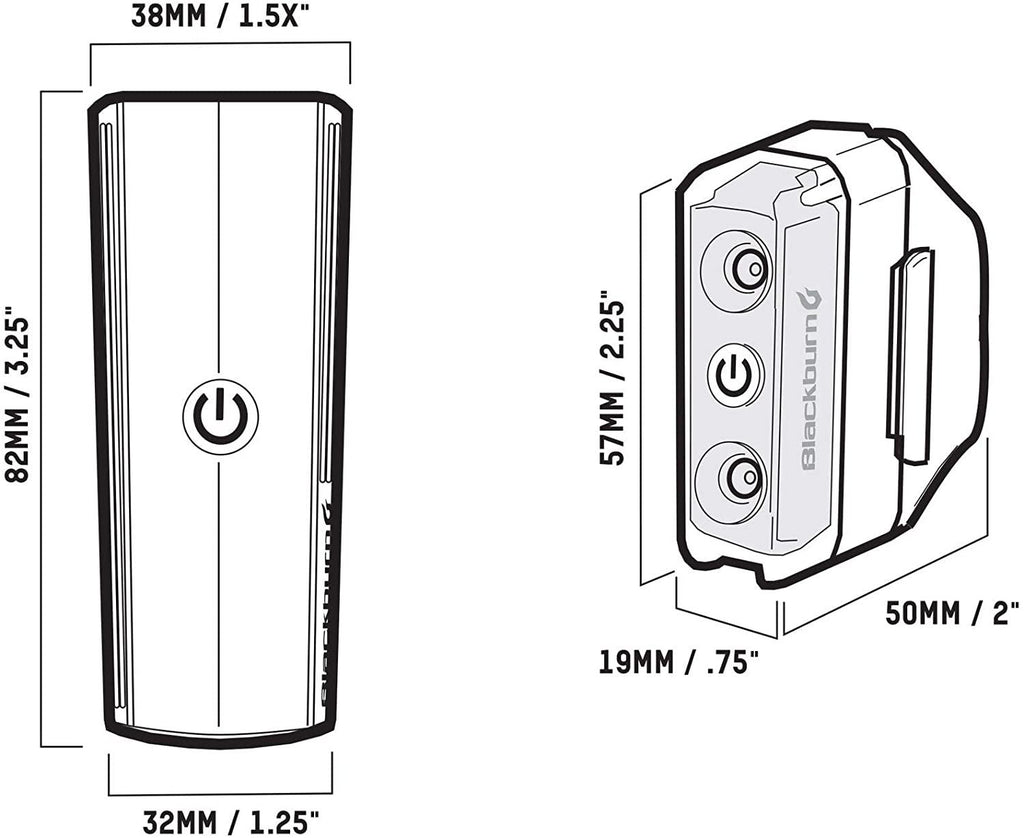 Blackburn Dayblazer Front and Rear Bike Light Set