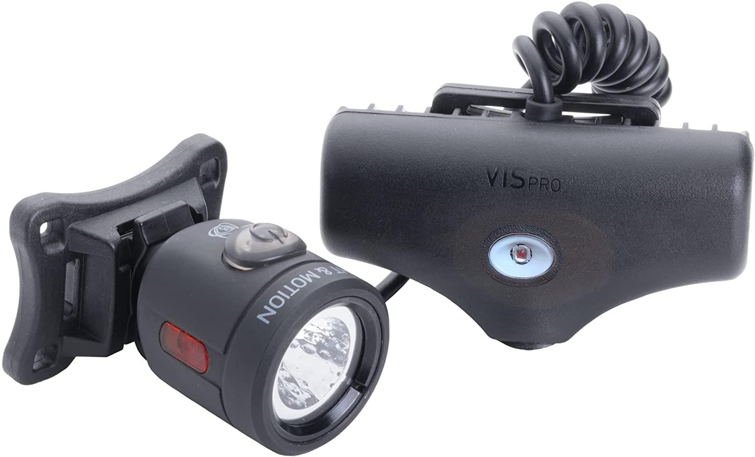 Light & Motion's Vis 360 Pro, The Most Advanced Lightweight Bike Helmet Light Combines a Powerful 600-lumen Front Light with a SafePulse Rear Light Delivers a 360 Degree Cone of Safety.