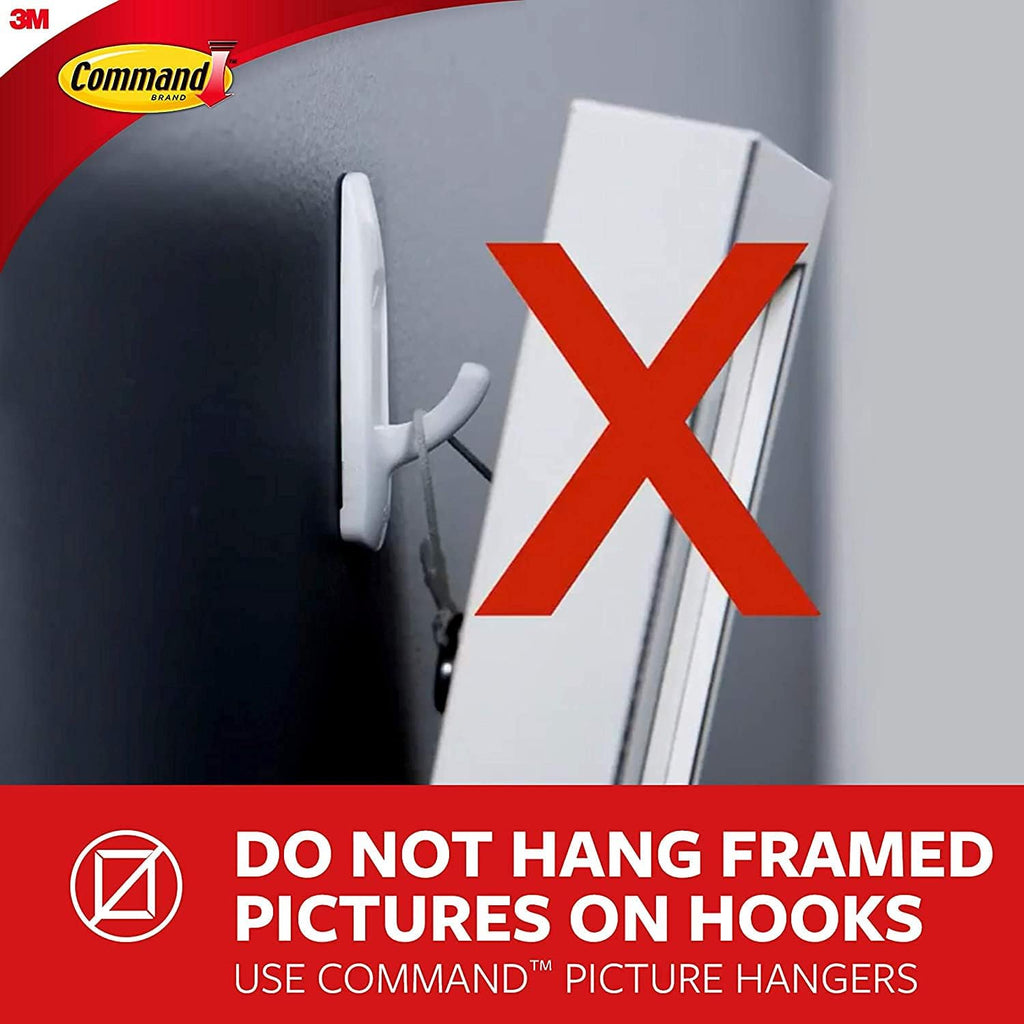 Command Wall Hooks Bundle - Command Small Wire Toggle Hooks 16 Hooks with Large Utility Hooks 7 Hooks, Command Strips Included