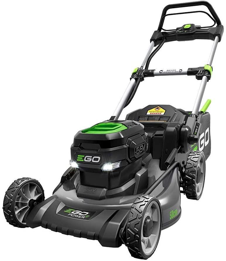 EGO Power+ LM2021 20-Inch 56-Volt Lithium-ion Cordless Battery Walk Behind Push Lawn Mower & ST1502LB 15-Inch String Trimmer & 530CFM Blower Combo Kit with 2.5Ah Battery and Charger Included, Black