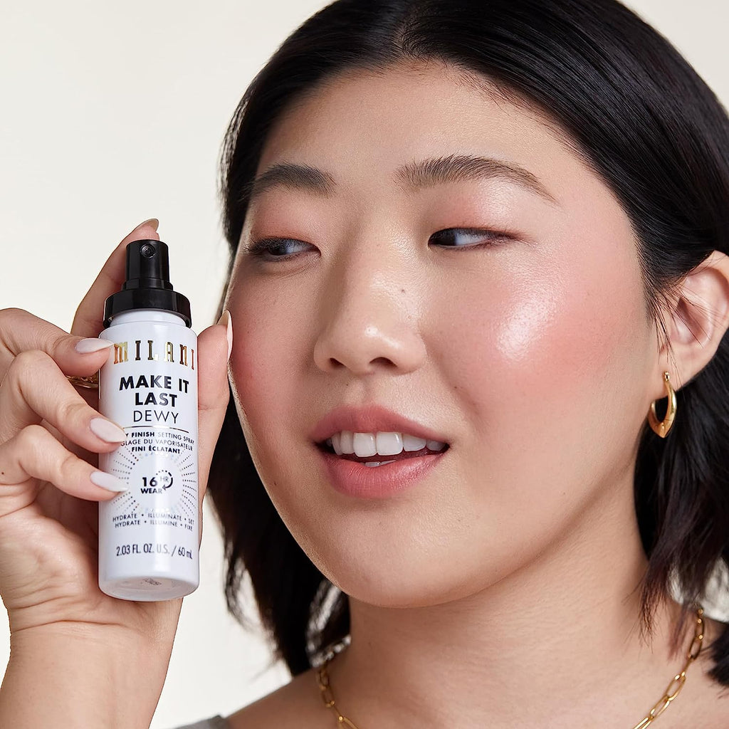 Milani Make It Dewy 3-In-1 Setting Spray - Hydrate + Illuminate + Set (2.03 Fl. Oz.) Cruelty-Free Makeup Setting Spray - Prime &amp; Hydrate Skin for a Bright, Refreshing Look