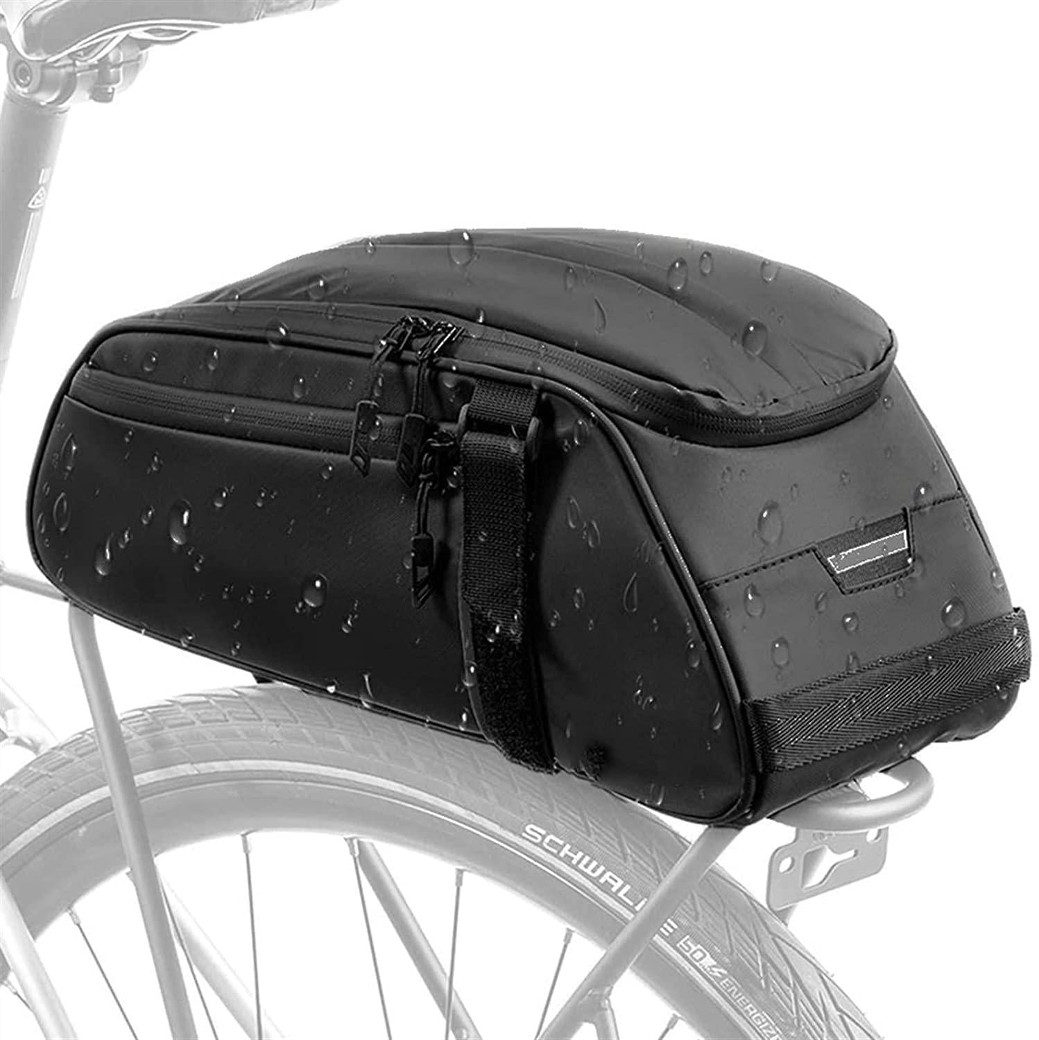 DALIZHAI777 Bike Bag 8L Bicycle Reflector Bag Bike Rear Seat Luggage Storage Bag Bicycle Strap Chest Bag Travel Outdoors Large Capacity Oxford Cloth Bike Trunk Bag Bicycle Accessories