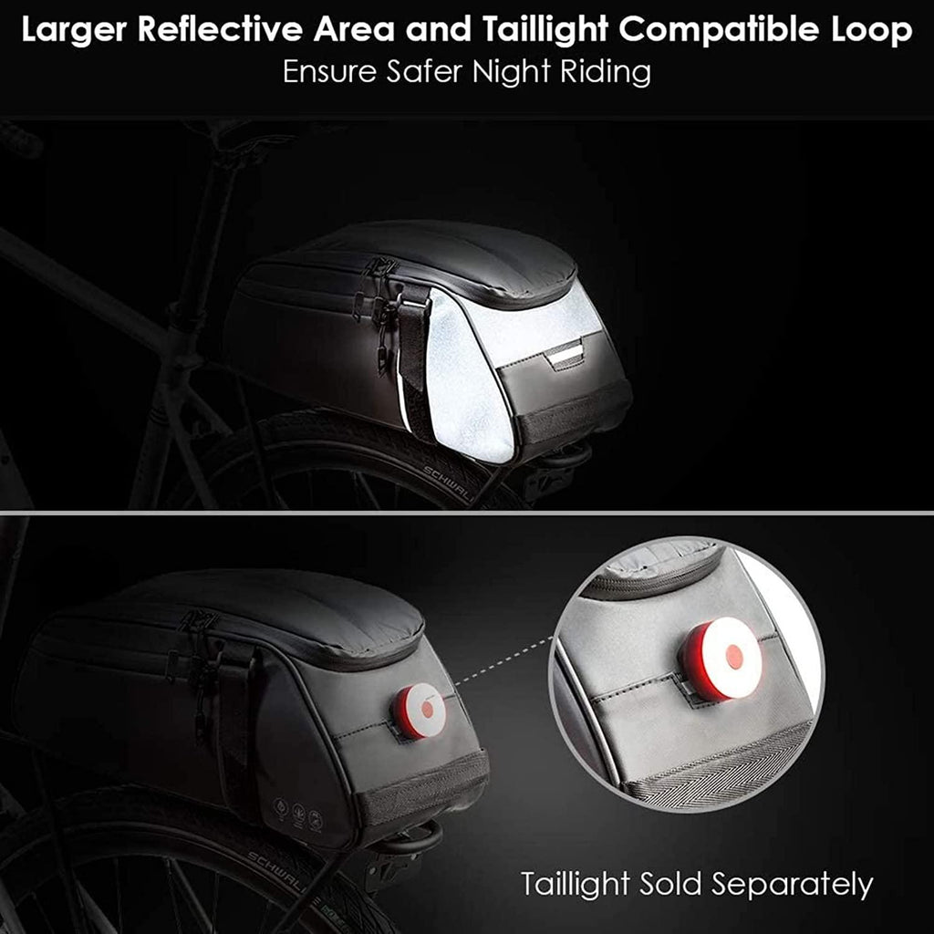 DALIZHAI777 Bike Bag 8L Bicycle Reflector Bag Bike Rear Seat Luggage Storage Bag Bicycle Strap Chest Bag Travel Outdoors Large Capacity Oxford Cloth Bike Trunk Bag Bicycle Accessories