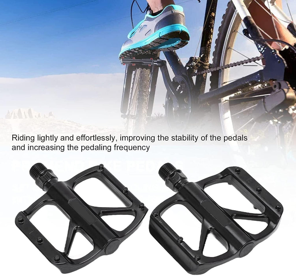 HAO BLAI Mountain Bike Pedals, Aluminum Alloy Bicycle Pedals,Road/MTB Bike Pedals Sets Double DU Bike Accessories for Road Bikes