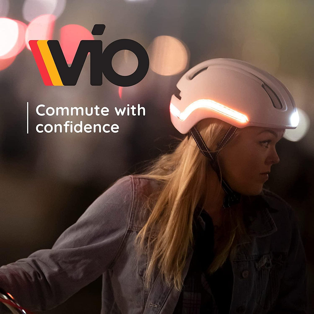 Nutcase, VIO Bike Helmet with LED Lights and MIPS Protection for Road Cycling and Commuting