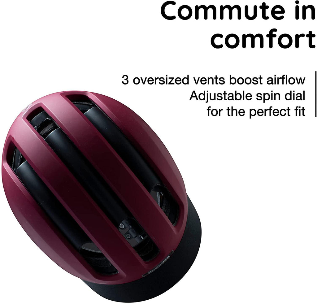 Nutcase, VIO Bike Helmet with LED Lights and MIPS Protection for Road Cycling and Commuting